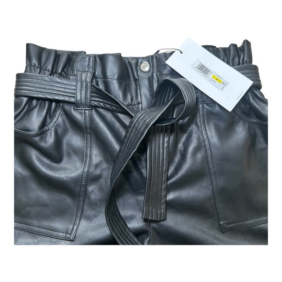Calvin Klein Women’s Black Faux Leather Shorts, NWT, Size Medium - Picture 4 of 5